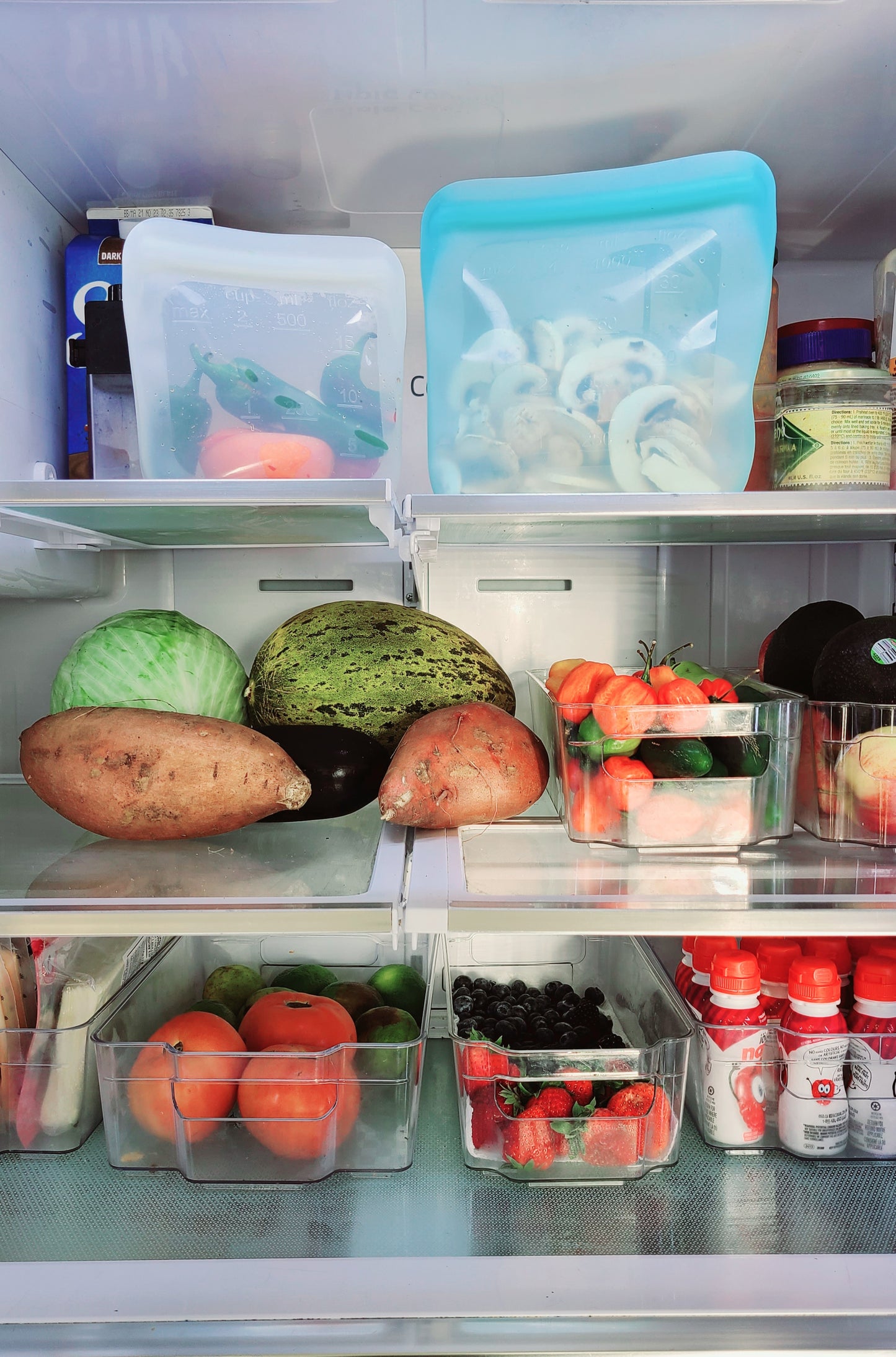 Freezer safe ecosense reusable silicone bags