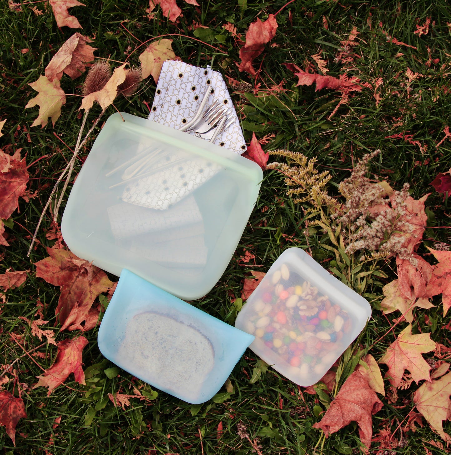 eco friendly reusable silicone storage bags