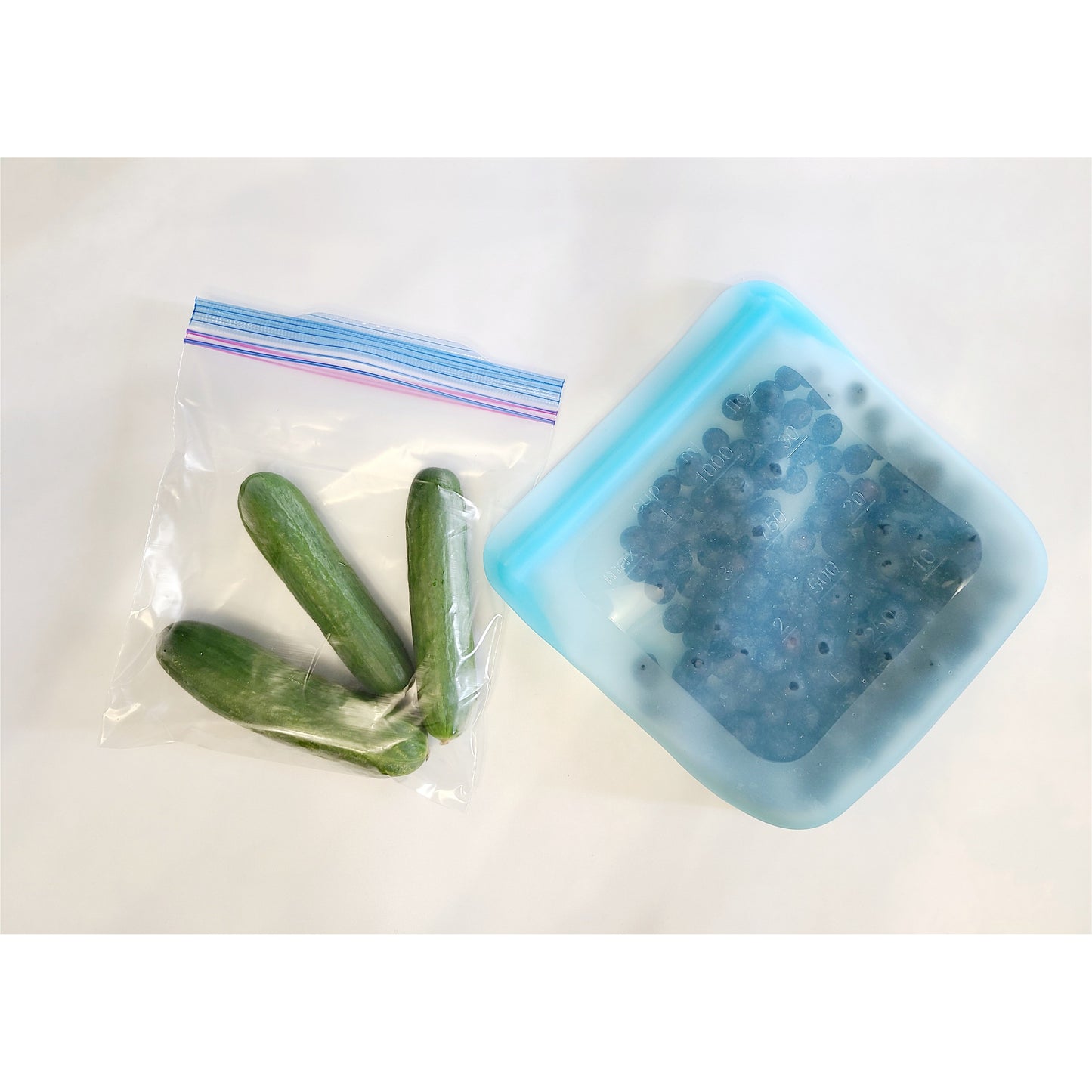 Reusable Silicone  Storage Bags, (set of three) - Your Home Attire